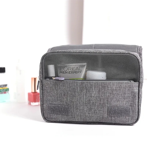 Travel Hanging Cosmetic Organizer Toiletries Bag with Hook - Travel Hanging Cosmetic Organizer Toiletries Bag with Hook - Image 2 of 4