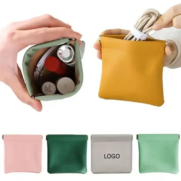 PU Small Waterproof Travel Portable Makeup Bag - PU Small Waterproof Travel Portable Makeup Bag - Image 0 of 7