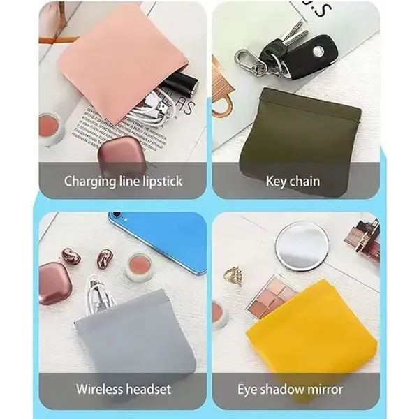 PU Small Waterproof Travel Portable Makeup Bag - PU Small Waterproof Travel Portable Makeup Bag - Image 2 of 7