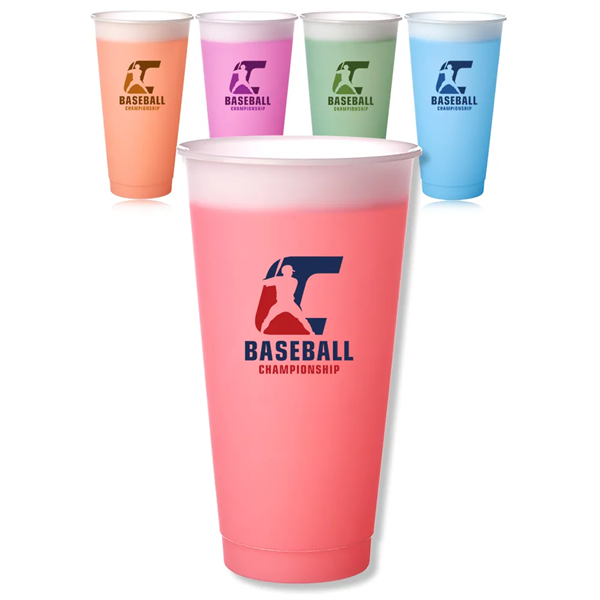 24 oz. Color Changing Mood Stadium Cups - 24 oz. Color Changing Mood Stadium Cups - Image 0 of 10