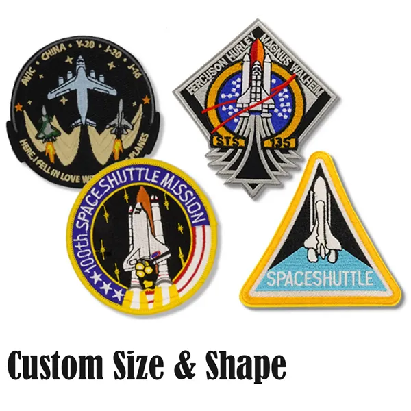 Custom Size & Shape Embroidered Patches - Custom Size & Shape Embroidered Patches - Image 0 of 2