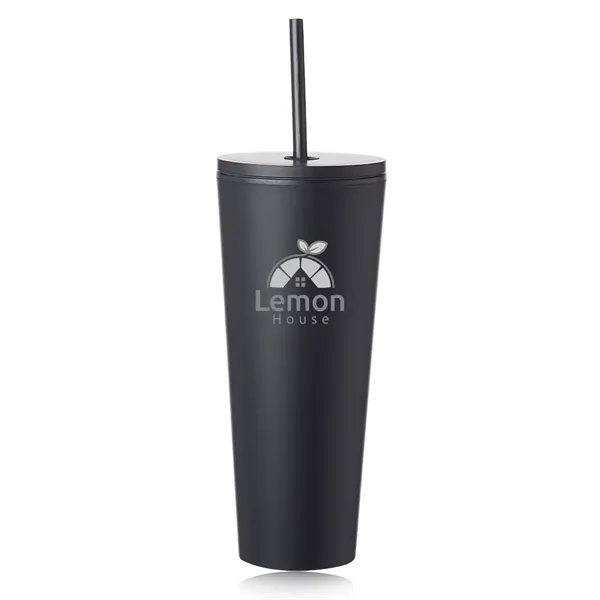 24 oz. Kenai Plastic Tumblers with Straw - 24 oz. Kenai Plastic Tumblers with Straw - Image 6 of 13