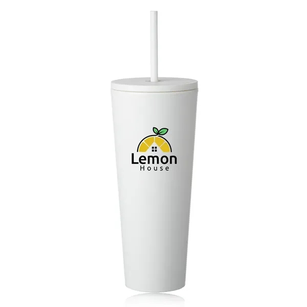 24 oz. Kenai Plastic Tumblers with Straw - 24 oz. Kenai Plastic Tumblers with Straw - Image 12 of 13