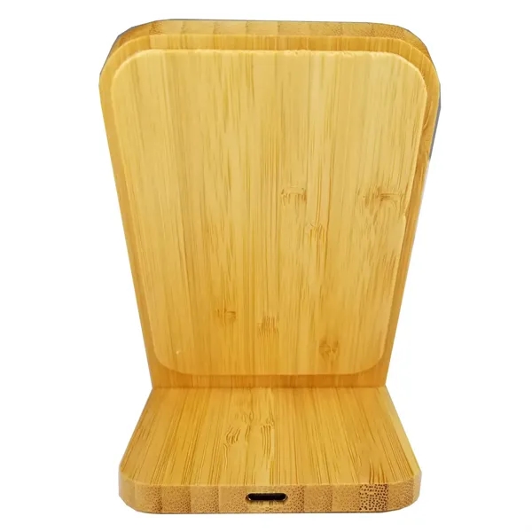 Bamboo Wood Wireless Phone Charging Holder - Bamboo Wood Wireless Phone Charging Holder - Image 1 of 2