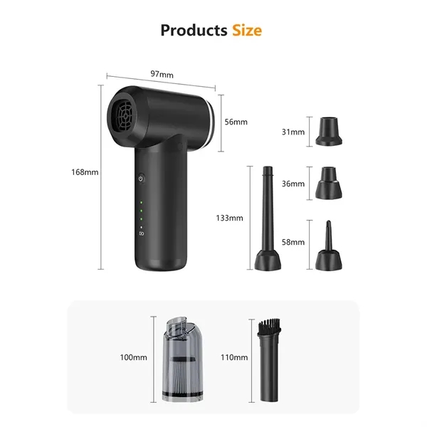 4In1 Multifunctional Car Vacuumer - 4In1 Multifunctional Car Vacuumer - Image 1 of 7