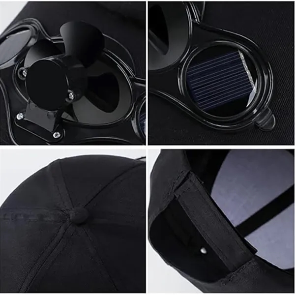 Solar Power Fan Cap Baseball Golf Hat Cool - Solar Power Fan Cap Baseball Golf Hat Cool - Image 1 of 3