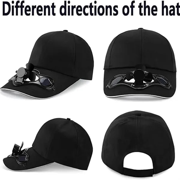Solar Power Fan Cap Baseball Golf Hat Cool - Solar Power Fan Cap Baseball Golf Hat Cool - Image 3 of 3