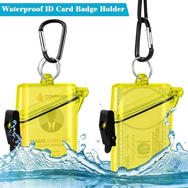 Waterproof Id Card Badge Holder Case First Aid - Waterproof Id Card Badge Holder Case First Aid - Image 1 of 2