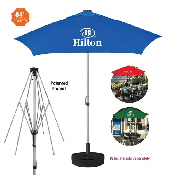 The Vented Cafe Market Patio Umbrella - Commercial Quality - The Vented Cafe Market Patio Umbrella - Commercial Quality - Image 0 of 12