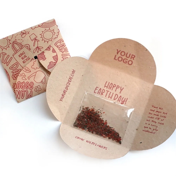 Earth Day Plantable Petal Card Seed Packet - Earth Day Plantable Petal Card Seed Packet - Image 0 of 0