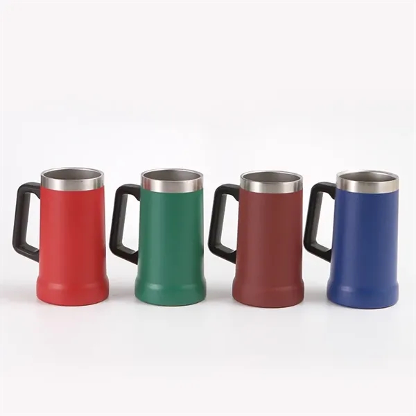 23.7oz Stainless Steel Beer Stein - 23.7oz Stainless Steel Beer Stein - Image 1 of 9