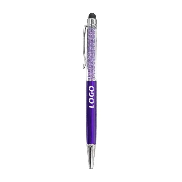 Crystal Ballpoint Pens with Stylus Tip - Crystal Ballpoint Pens with Stylus Tip - Image 8 of 12