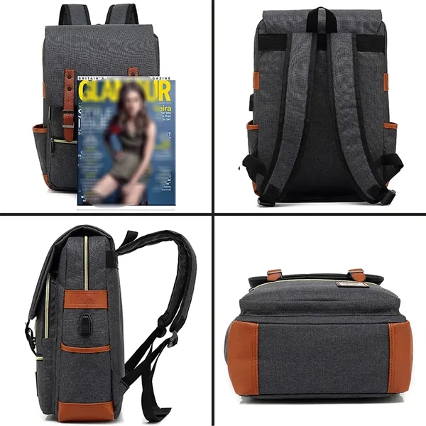 Laptops Backpack with USB Charging Port - Laptops Backpack with USB Charging Port - Image 4 of 4