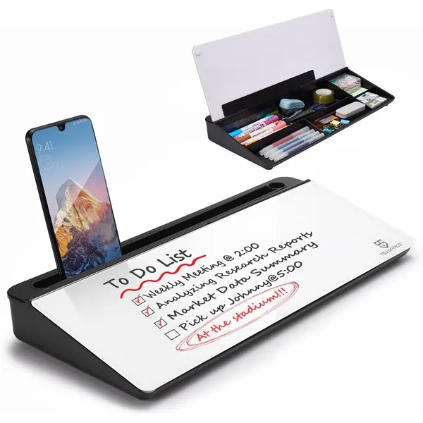 Glass Desktop Whiteboard Dry Erase Board - Glass Desktop Whiteboard Dry Erase Board - Image 0 of 8