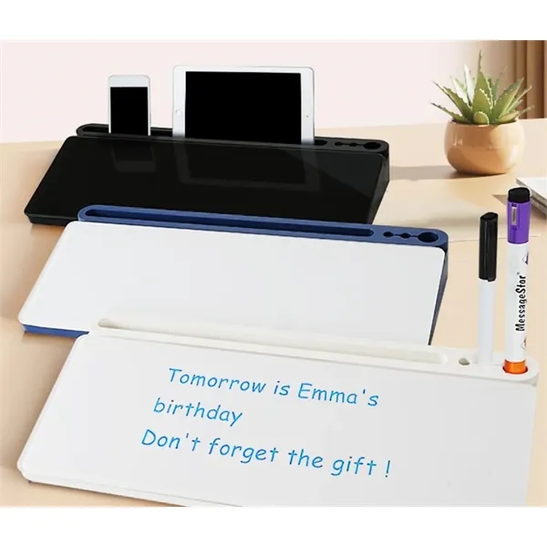 Glass Desktop Whiteboard Dry Erase Board - Glass Desktop Whiteboard Dry Erase Board - Image 1 of 8