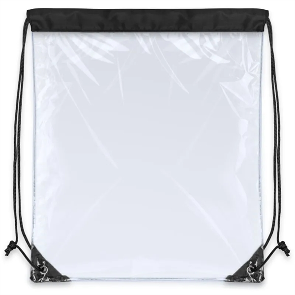 Clear Drawstring Backpack Bags - Clear Drawstring Backpack Bags - Image 1 of 5