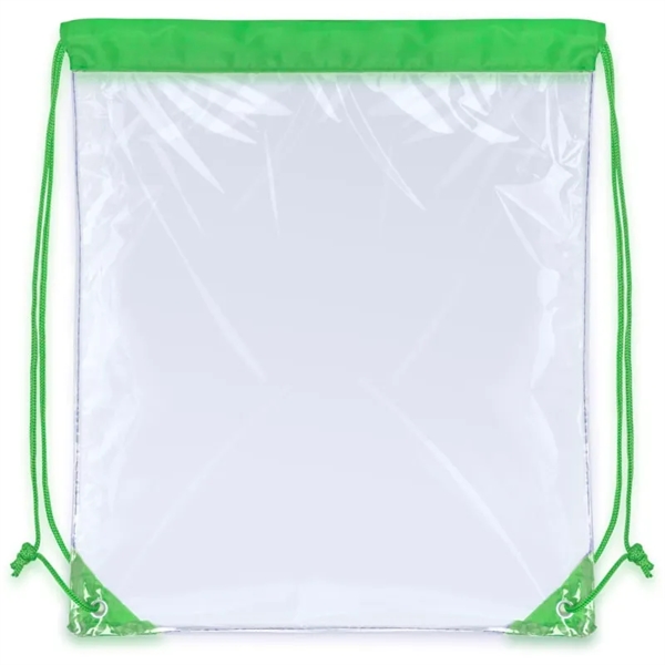 Clear Drawstring Backpack Bags - Clear Drawstring Backpack Bags - Image 2 of 5