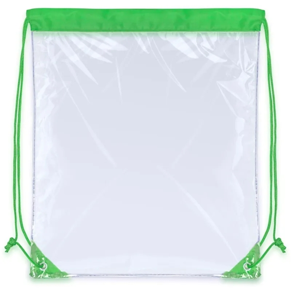 Clear Drawstring Backpack Bags - Clear Drawstring Backpack Bags - Image 2 of 6