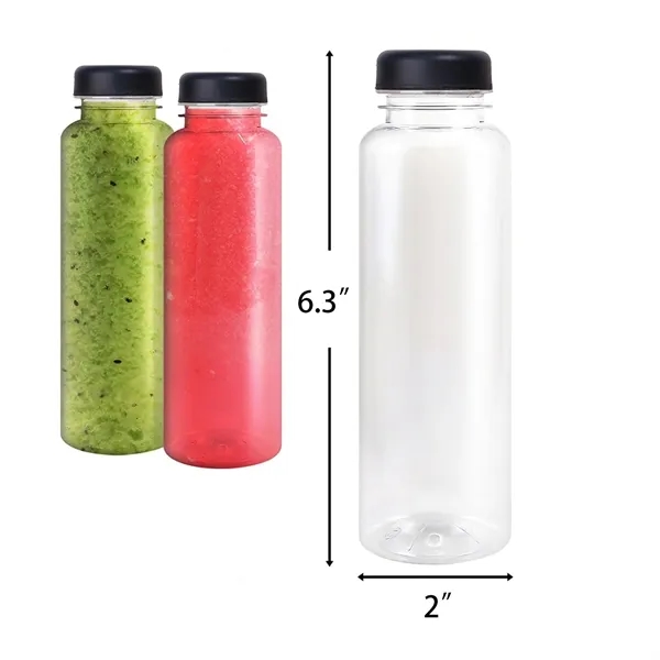 20oz Clear Plastic Drum Drinking Bottle - 20oz Clear Plastic Drum Drinking Bottle - Image 1 of 2