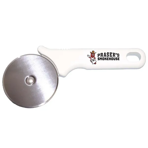 Pizza Cutter White Plastic Handle - Pizza Cutter White Plastic Handle - Image 0 of 2