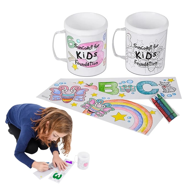 8 oz Mug & Crayon Set - 8 oz Mug & Crayon Set - Image 0 of 0