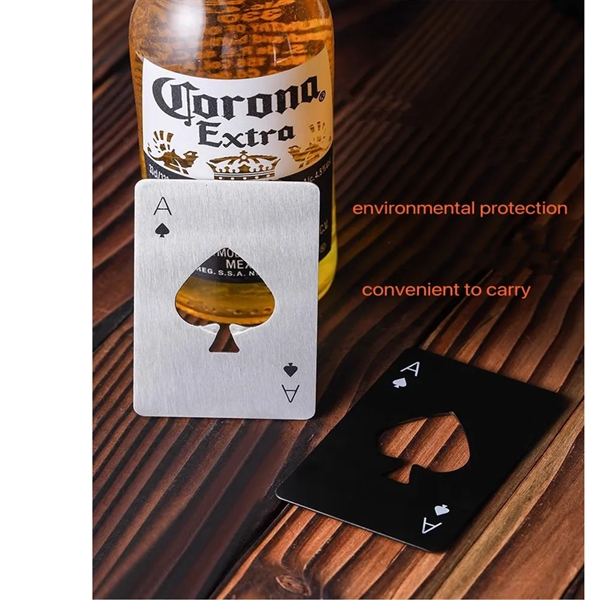 Poker Card Flat Bottle Opener - Poker Card Flat Bottle Opener - Image 2 of 2