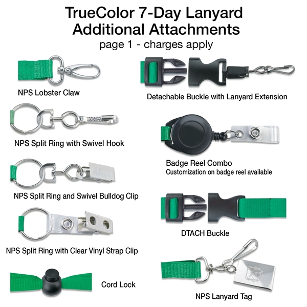 1" TrueColor Custom Full Color Lanyard - 1" TrueColor Custom Full Color Lanyard - Image 4 of 7