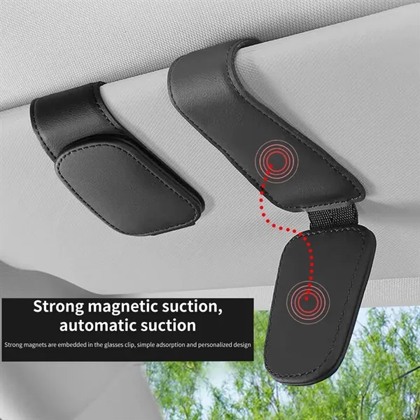 Magnetic Sunglasses Holders for Car Sun Visor - Magnetic Sunglasses Holders for Car Sun Visor - Image 2 of 4