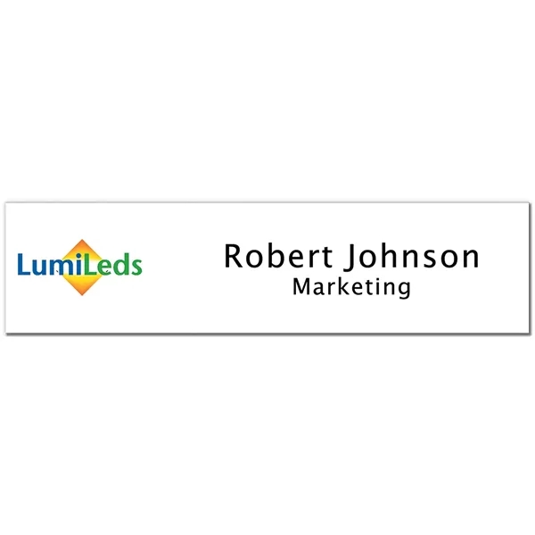 8" x 2" Moniker Full Color Name Plate