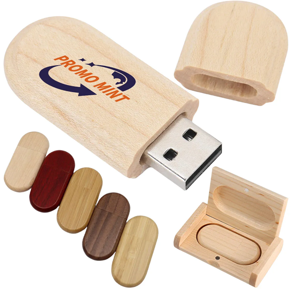 Wooden Data Storage USB Flash Drive With Box - Wooden Data Storage USB Flash Drive With Box - Image 0 of 4