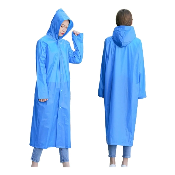 Reusable Raincoat with Hood - Reusable Raincoat with Hood - Image 3 of 9