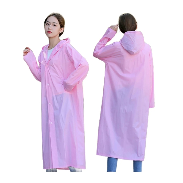 Reusable Raincoat with Hood - Reusable Raincoat with Hood - Image 5 of 9