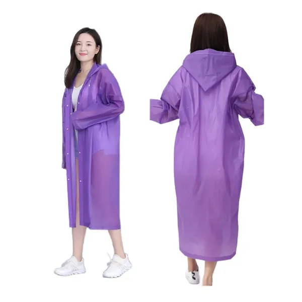 Reusable Raincoat with Hood - Reusable Raincoat with Hood - Image 6 of 9