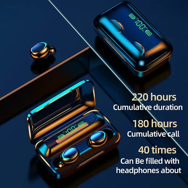 Waterproof Wireless Earbuds With Battery Charging Case - Waterproof Wireless Earbuds With Battery Charging Case - Image 2 of 4