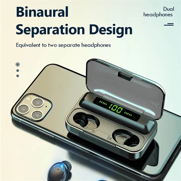 Waterproof Wireless Earbuds With Battery Charging Case - Waterproof Wireless Earbuds With Battery Charging Case - Image 4 of 4