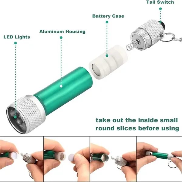 Pocket Mini Flashlight Aluminum Key Chain - Pocket Mini Flashlight Aluminum Key Chain - Image 2 of 4