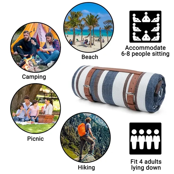 Outdoor Foldable Picnic Blanket Camping Beach Mat - Outdoor Foldable Picnic Blanket Camping Beach Mat - Image 4 of 4