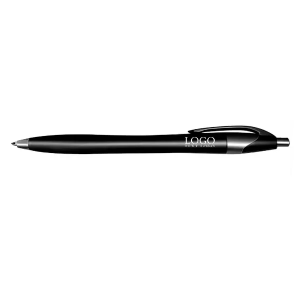 Plastic Ballpoint Click Pen with Metallic Accent - Plastic Ballpoint Click Pen with Metallic Accent - Image 6 of 6