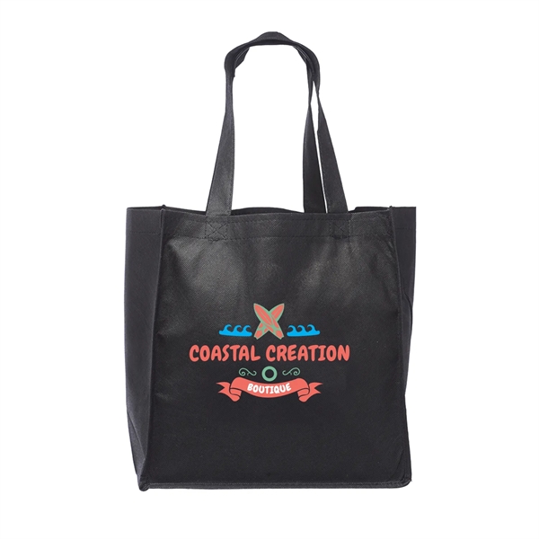 CLIPPER Non-woven Grocery Tote Bags w/ Full Color Imprint - CLIPPER Non-woven Grocery Tote Bags w/ Full Color Imprint - Image 3 of 22