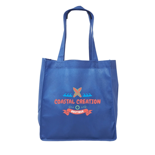 CLIPPER Non-woven Grocery Tote Bags w/ Full Color Imprint - CLIPPER Non-woven Grocery Tote Bags w/ Full Color Imprint - Image 4 of 22