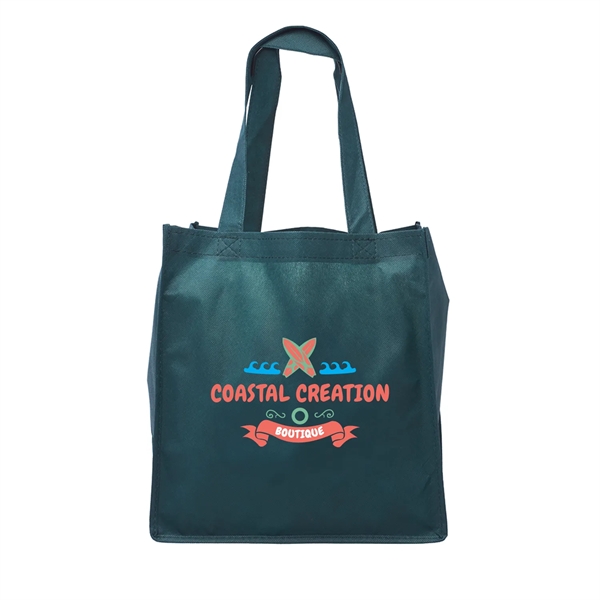 CLIPPER Non-woven Grocery Tote Bags w/ Full Color Imprint - CLIPPER Non-woven Grocery Tote Bags w/ Full Color Imprint - Image 6 of 22