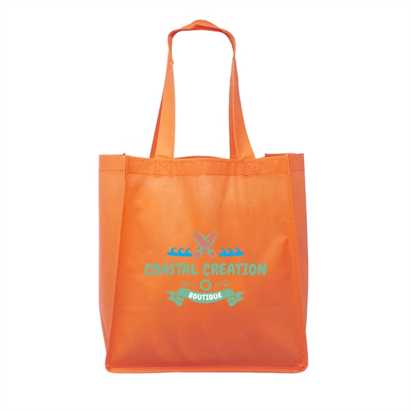 CLIPPER Non-woven Grocery Tote Bags w/ Full Color Imprint - CLIPPER Non-woven Grocery Tote Bags w/ Full Color Imprint - Image 10 of 22