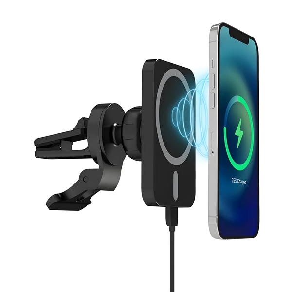 Wireless Magnetic Car Mount Charger Qi 15W - Wireless Magnetic Car Mount Charger Qi 15W - Image 3 of 5