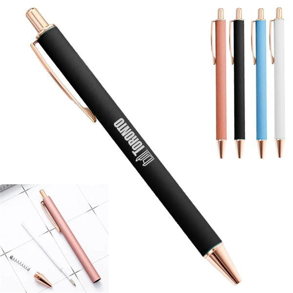 Siena Velvet Pen with Rose Gold Accents - Siena Velvet Pen with Rose Gold Accents - Image 0 of 6