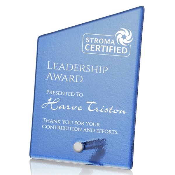 Atchison Blue Slant Award - Silver - Atchison Blue Slant Award - Silver - Image 6 of 7