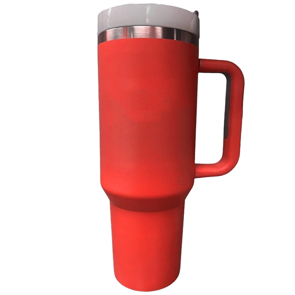 40 oz Vacuum Insulated Tumbler Copper Lined w/ Lid & Handle - 40 oz Vacuum Insulated Tumbler Copper Lined w/ Lid & Handle - Image 1 of 7