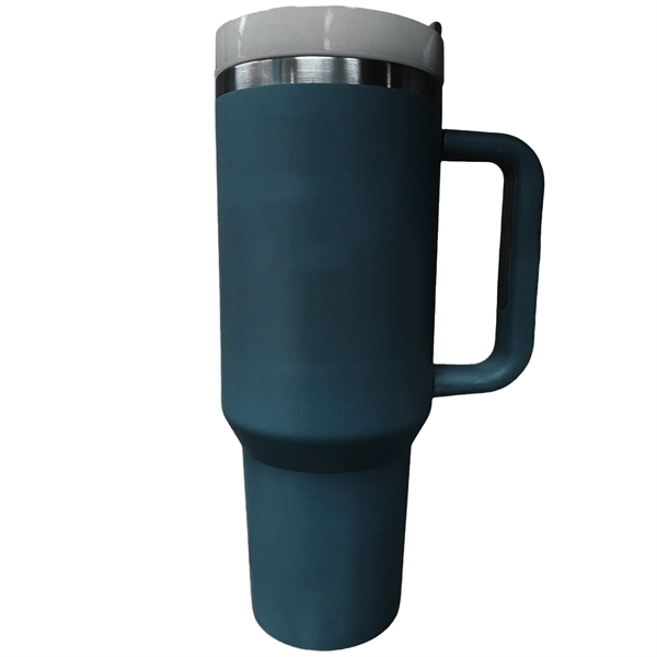 40 oz Vacuum Insulated Tumbler Copper Lined w/ Lid & Handle - 40 oz Vacuum Insulated Tumbler Copper Lined w/ Lid & Handle - Image 7 of 7
