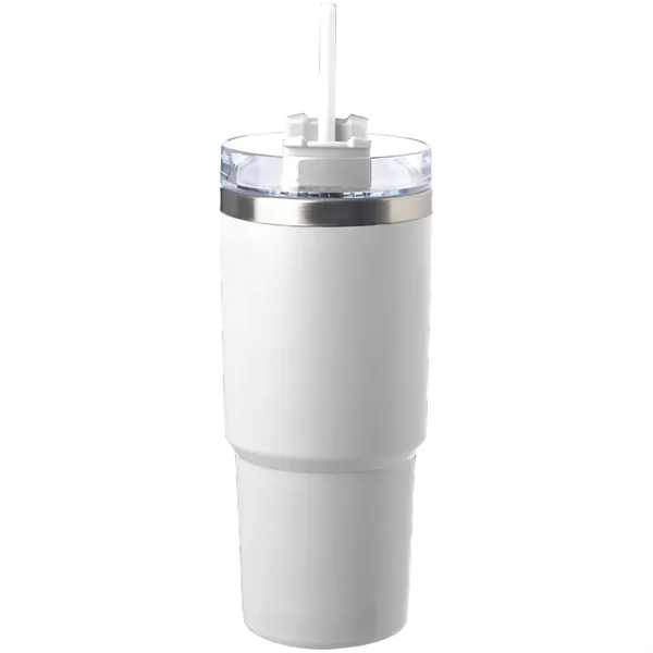 23 oz Matte Finish Travel Mugs with Straw - 23 oz Matte Finish Travel Mugs with Straw - Image 6 of 6