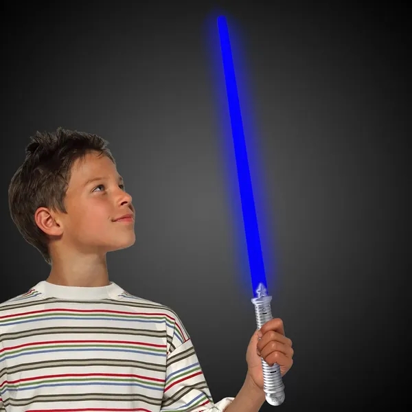 28" BLUE LED SABER SWORD - 28" BLUE LED SABER SWORD - Image 0 of 4