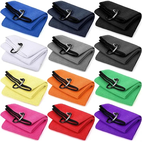 16 x 24 Inch Microfiber Trifold Golf Towel - 16 x 24 Inch Microfiber Trifold Golf Towel - Image 1 of 2